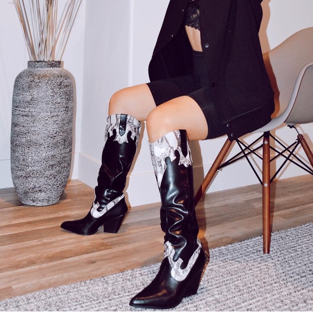 Cape Robbin Knee High Black Boots